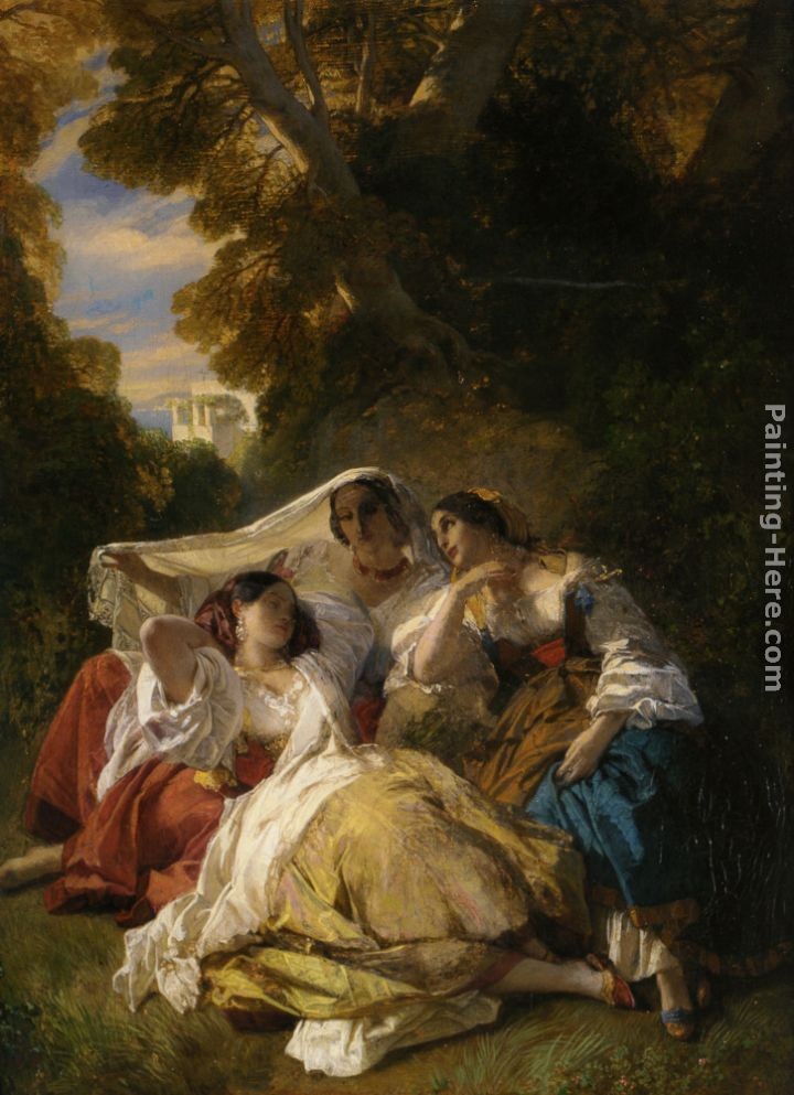 Franz Xavier Winterhalter La Siesta